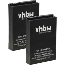 2x Batterie remplacement pour Motorola PMNN4468, PMNN4425B, PMNN4468B, PMNN4468A, PMLN6745A pour radio talkie-walkie (1800mAh, 3,7V, Li-ion) - Vhbw