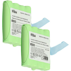 2x Batterie compatible avec Motorola tlkr T4, T5, T50, T6, T3, T80, T60, T61, T7, T8 radio talkie-walkie (700mAh, 4,8V, NiMH) - Vhbw