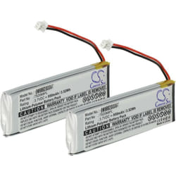 Vhbw - 2x Batterie remplacement pour Midland 752068PL pour casque audio, écouteurs sans fil (950mAh, 3,7V, Li-polymère)