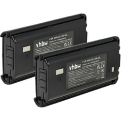 Vhbw - 2x Batterie remplacement pour Kenwood KNB-45, KNB-45L, KNB-45Li pour radio talkie-walkie (2000mAh, 7,4V, Li-ion)