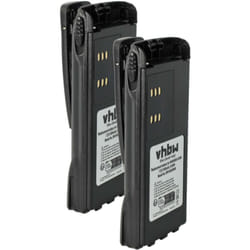 2x Batterie compatible avec Motorola GP580, GP540, GP340, GP360, GP640, GP380 radio talkie-walkie (1500mAh, 7,2V, NiMH) - avec clip de ceinture - Vhbw