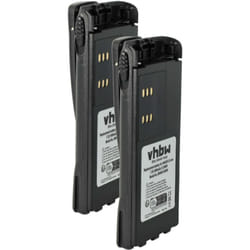 Vhbw - 2x Batterie compatible avec Motorola GP339, GP540, GP340, GP360, GP380 radio talkie-walkie (1800mAh, 7,2V, Li-ion) - avec clip de ceinture
