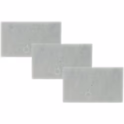 vhbw - the clever way Set de 3x filtre d'échappement pour votre aspirateur, robot aspirateur, nettoyeur vapeur - Conservez la ...