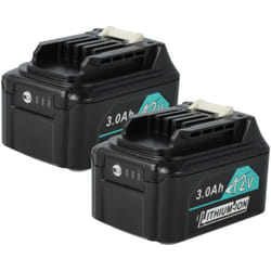 vhbw 2x Batterie compatible avec Makita CL108FDZ1, CLX201, CLX203, CLX20, CLX201X, CLX202AJ, CLX202 outil électrique (3000 mAh, Li-ion, 12 V)