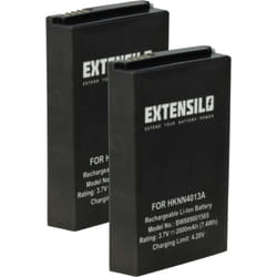 2x Batterie compatible avec Motorola SL1600, SL2600, SL1M, SL2K, SL2M, SL1000, SL300 radio talkie-walkie (2000mAh, 3,7V, Li-polymère) - Extensilo