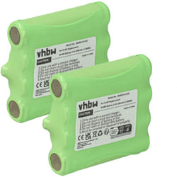 Vhbw - 2x Batterie compatible avec Cobra FRS250 micro, FRS300, FRS305, FRS307, FRS220, FRS235, FRS250 radio talkie-walkie (600mAh, 4,8V, NiMH)