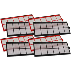 Vhbw - Lot de filtres compatible avec Zehnder ComfoAir 350 appareil de ventilation - Filtre à air G4 / F7 (8 pcs), Blanc / Rouge / Noir