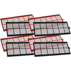Vhbw - Lot de filtres remplacement pour Zehnder 400100084 pour appareil de ventilation - Filtre à air G4 / F7 (8 pcs), Blanc / Rouge / Noir