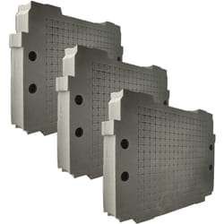 Vhbw - 3x Insert en mousse compatible avec Makita makpac coffre à outils - mousse rigide / mousse personnalisable, gris anthracite
