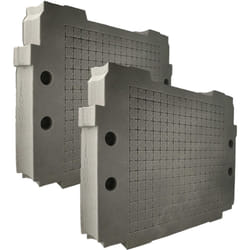 2x Insert en mousse compatible avec Makita makpac coffre à outils - mousse rigide / mousse personnalisable, gris anthracite - Vhbw