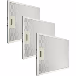 vhbw - the clever way Lot de filtres (3x filtre à graisse métallique) compatible et de haute qualité pour votre hotte de cuis ...
