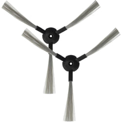Vhbw - 2x Brosse latérale compatible avec Xrobot XR210, XR510 robot aspirateur - Lot de brosses, gris / noir