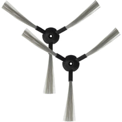 Vhbw - 2x Brosse latérale compatible avec Zebot Z320, V700 robot aspirateur - Lot de brosses, gris / noir