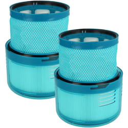 vhbw 2x Filtre remplacement pour Dyson 972352-01 pour aspirateur - filtre de sortie d'air, turquoise / blanc