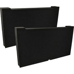 Vhbw - 2x Insert en mousse remplacement pour Dewalt DWST7-97150 pour coffre à outils - mousse personnalisable, 2 couches, noir