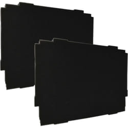 2x Insert en mousse remplacement pour 4250155837464 pour coffre à outils - mousse personnalisable, noir - Vhbw