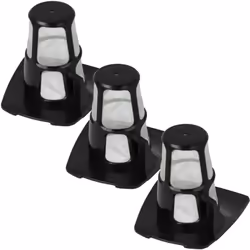 vhbw - the clever way Set de 3x filtre extérieur pour votre aspirateur, robot aspirateur, nettoyeur vapeur Les filtres extéri ...
