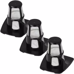 vhbw - the clever way Set de 3x filtre extérieur pour votre aspirateur, robot aspirateur, nettoyeur vapeur Les filtres extéri ...