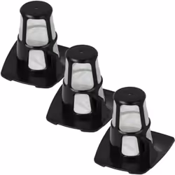 vhbw - the clever way Set de 3x filtre extérieur pour votre aspirateur, robot aspirateur, nettoyeur vapeur Les filtres extéri ...