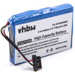 Vhbw - Batterie compatible avec Typhoon MyGuide 3500 Go gps, appareil de navigation (1700mAh, 3,7V, Li-ion)