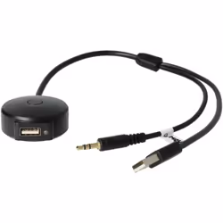 vhbw - the clever way Câble adaptateur AUX Line-In pour connecter votre lecteur MP3 ou smartphone à votre système audio d'aut ...