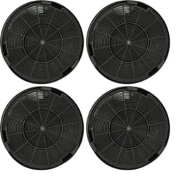 Vhbw - 4x Filtres à charbon actif compatible avec aeg DCE5980HM, AWS9600GM, AWS6600GM, DCE5280HM, DCE3960HM, AWH9430AM hotte aspirante - 19,6 cm