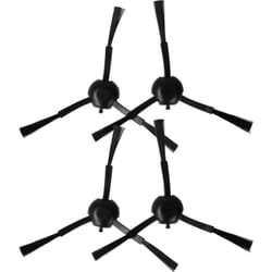 Vhbw - 4x Brosse latérale compatible avec Xiaomi S20+ robot aspirateur - Lot de brosses, noir