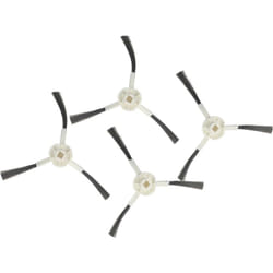 Vhbw - 4x Brosse latérale compatible avec Mova E30 Ultra robot aspirateur - Lot de brosses, blanc / gris