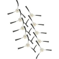 Vhbw - 10x Brosse latérale compatible avec Mova E30 Ultra robot aspirateur - Lot de brosses, blanc / gris