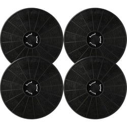 4x Filtres à charbon actif compatible avec Respekta CH99040-60S, CH99040-60W, CH99040-90S, CH99040-90W hotte aspirante - 16 cm - Vhbw