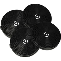 Vhbw - 4x Filtres à charbon actif compatible avec Firegas CC170 FGS-EBL11AR1160CC, FGS-EBL11CR1160CC, FGS-EBL15AR1160CC hotte aspirante - 17,5 cm
