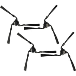 Vhbw - 4x Brosse latérale compatible avec Yujin YCR-M05 -10, -20, -30, , -50 robot aspirateur - Lot de brosses, gauche/droite, noir