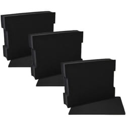 Vhbw - 3x Insert en mousse avec plaque de fond remplacement pour Sortimo 6000003673 pour coffre à outils - mousse personnalisable, noir
