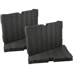 2x Insert en mousse remplacement pour Milwaukee 4932471428 pour coffre à outils - mousse, noir - Vhbw