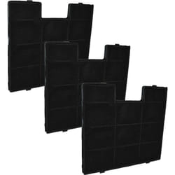 Vhbw - 3x Filtres à charbon actif compatible avec Domatix Vignola 680 nx hotte aspirante - 23,4 x 24,6 x 1,3 cm
