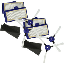 vhbw Kit d'entretien de 12 pièces remplacement pour Rowenta ZR710101 pour robot aspirateur