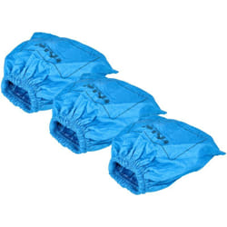 3x Filtre textiles compatible avec Aqua Vac 6160 p dustri, 5000 Plus, 6160 f aspirateur sec et humide - Sac filtrant, lavable bleu - Vhbw