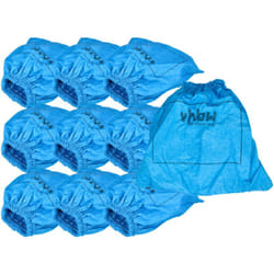 10x Filtre textiles compatible avec Gisowatt Faustino, Faustino Elle aspirateur sec et humide - Sac filtrant, lavable bleu - Vhbw