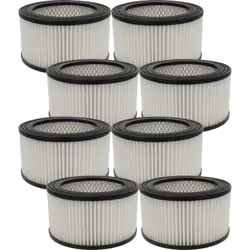 vhbw - the clever way Set de 8x filtre HEPA pour votre aspirateur de cendres - Gardez la puissance d'aspiration en changeant  ...