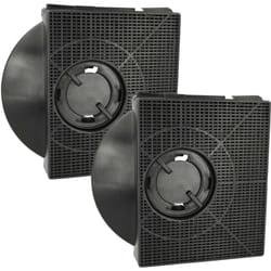 Vhbw - 2x Filtres à charbon actif remplacement pour Whirlpool CHF303/1, Type 160, C00380051 pour hotte aspirante - 21,3 x 20,7 x 4,1 cm