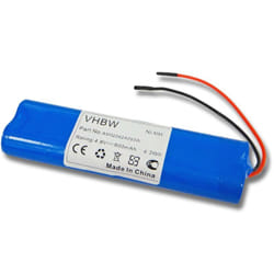 Vhbw - Batterie compatible avec Elro NV42 éclairage d'issue de secours (900mAh, 4,8V, NiMH) avec câble de raccord