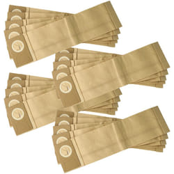 Vhbw - 20x Sacs compatible avec Lindhaus 031102-sn 103177, 11501, 11502 aspirateur - papier filtre, 38,5cm x 10cm marron