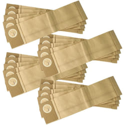 vhbw 20x Sacs compatible avec Taski Jet 38, 8502.16, Jet 50 aspirateur - papier filtre, 38,5cm x 10cm marron