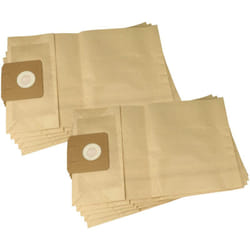 Vhbw - 10x Sacs compatible avec Columbus m 159, st 2000, ksm 159, m 157, m 158 aspirateur - papier filtre, ta 1, 40cm x 24cm marron