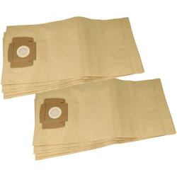 vhbw 10x Sacs remplacement pour Taski 7524289 pour aspirateur - papier filtre, 51cm x 24cm marron