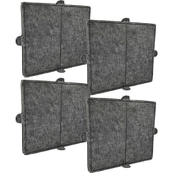 4x Filtres à charbon actif compatible avec Miele pur 98 w, Puristic, pur 97 w, pur 98 d, pur 96 w, Puristic ca, Puristic Canto hotte aspirante - Vhbw