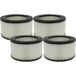 Vhbw - 4x filtre compatible avec Stayer BC1200D, BC1200, BC800 aspirateur de cendres - filtre hepa noir / blanc