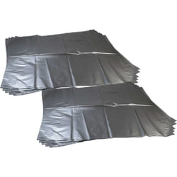 Vhbw - 10x Sacs remplacement pour Makita 0088381369480, 195440-6 pour aspirateur - polyéthylène, 64cm x 80cm gris argenté