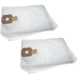 Vhbw - 10x Sacs compatible avec Nilfisk VAC1320, VAC1120, WD135, VAC1335, WD120 aspirateur - microfibre non tissée, 53,3cm x 39,8cm blanc