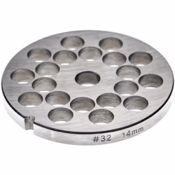 vhbw - the clever way Grille de hachoir à viande de rechange - Diamètre de la grille : 99,5mm - Diamètre du trou central : 13 ...